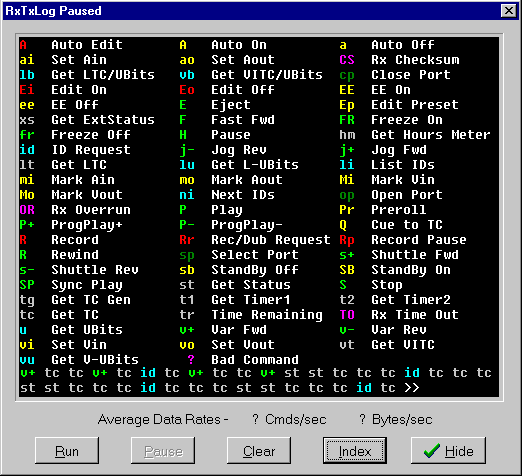 Message Log Window