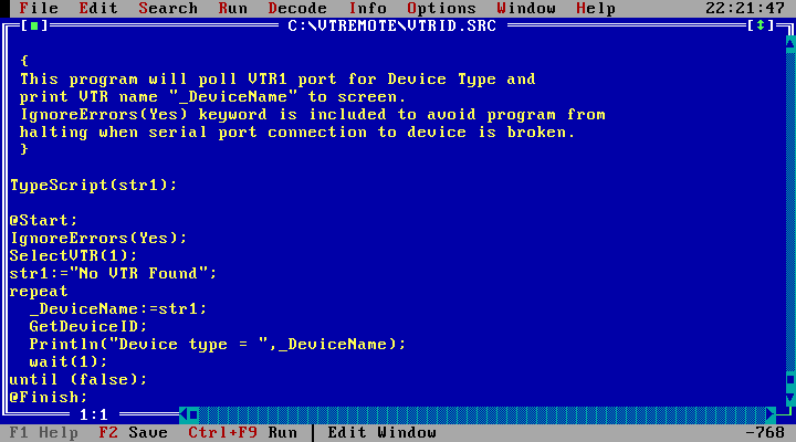 Source code editor
